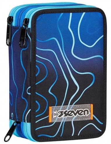 Seven Astuccio 3 Zip Map Set Boy - SEV300102482-550 | Futurartb2b Ingrosso Giocattoli