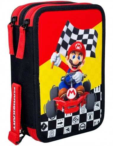 Mario Kart - Astuccio triplo riempito, 3 Scomparti - PAN71882 | Futurartb2b Ingrosso Giocattoli