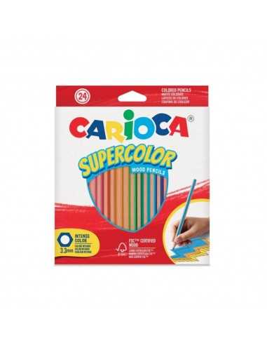 Carioca 21 pastelli super color - EOL43393 | Futurartb2b Ingrosso Giocattoli