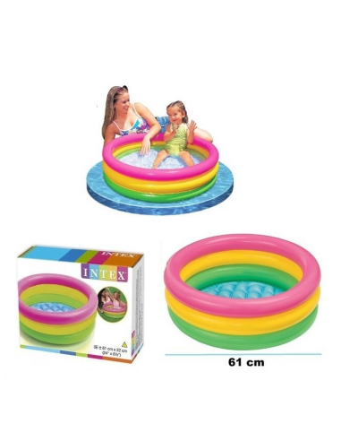 Intex Piscina 3 anelli 61x22 cm wet set - DED57107NP | Futurartb2b Ingrosso Giocattoli