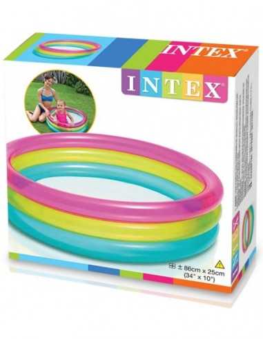 Intex Piscina 3 anelli 86x25 cm wet set - MAZ57104NP | Futurartb2b Ingrosso Giocattoli