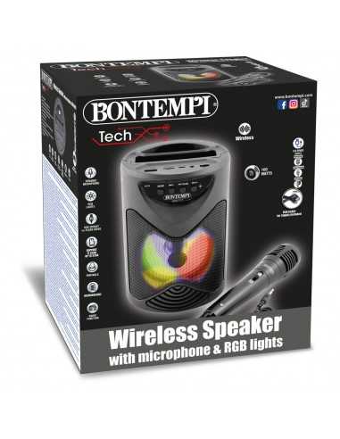 Cassa dinamica Wireless Karaoke Canta con Microfono e Luci - BON491010 | Futurartb2b Ingrosso Giocattoli