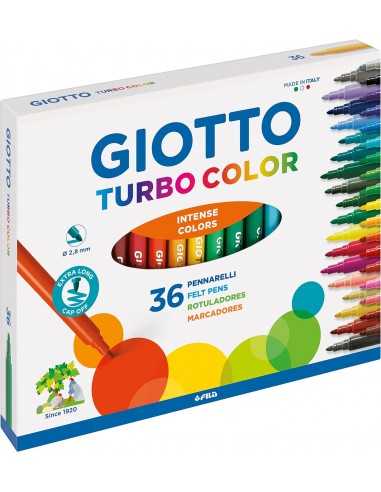 Giotto turbo color 36 pz pennarelli - 80206 | Futurartb2b Ingrosso Giocattoli