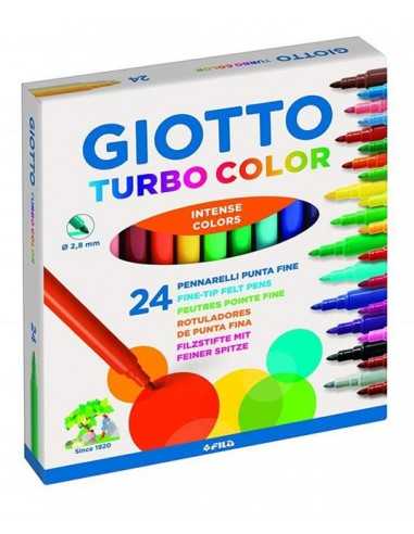 Giotto turbo color 24 pz pennarelli 417000 - 3206 | Futurartb2b Ingrosso Giocattoli