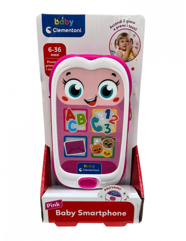 BABY SMARPHONE PINK ROSA - CLE17935 | Futurartb2b Ingrosso Giocattoli