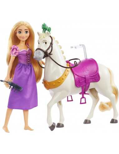 Disney Princess Bambola Rapunzel & Maximus il cavallo - TOYHLW23 | Futurartb2b Ingrosso Giocattoli