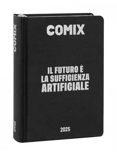 Diario mini 16M comix black e silver - PAN72443BS | Futurartb2b Ingrosso Giocattoli