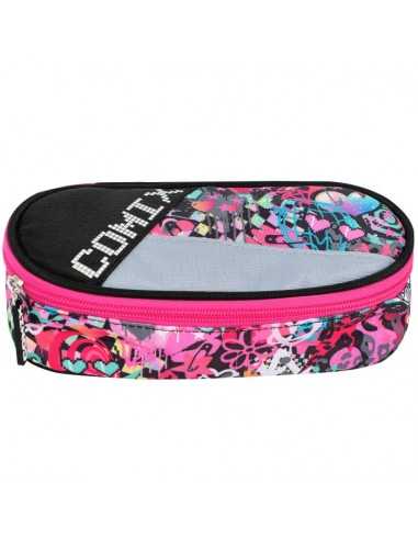 Astuccio ovale organizzato comix ULTRA bright girl - PAN72261GI | Futurartb2b Ingrosso Giocattoli