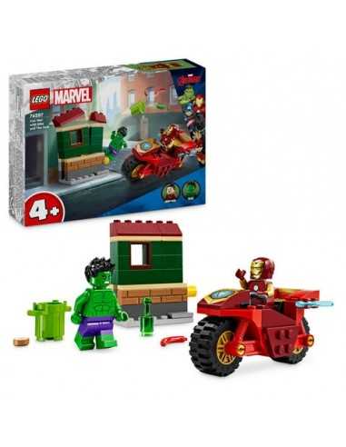 Lego Marvel 76287 Iron Man con moto e The Hulk - LEG6471520 | Futurartb2b Ingrosso Giocattoli