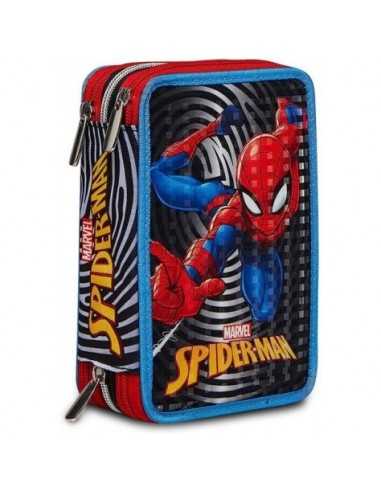 Astucci 3 ZIP Spider Man - ROU302902300-899 | Futurartb2b Ingrosso Giocattoli