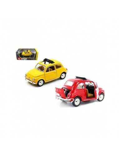 Burago Fiat 500 L die-cast in scala 1:21 - 2 colori 1968 - GOL18-22099 | Futurartb2b Ingrosso Giocattoli