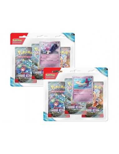 Pokemon Scarlatto e Violetto Corona Astrale BLISTER 3 BUSTE ITA - 1PZ CASUALE - GAM60556 | Futurartb2b Ingrosso Giocattoli