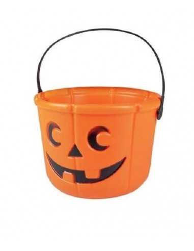 Secchiello zucca plastica 14 cm halloween - DUEXHW14000351 | Futurartb2b Ingrosso Giocattoli