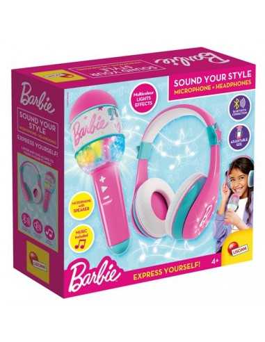 Barbie Microfono con Cuffie luminose per karaoke - LIS104468 | Futurartb2b Ingrosso Giocattoli