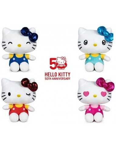 Hello Kitty Peluche 50th anniversario 4 modelli assortiti 22cm - DIN760023869 | Futurartb2b Ingrosso Giocattoli