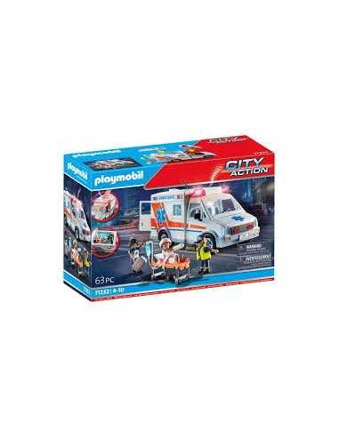 PlayMobil City action 71232 ambulanza - PLA71232 | Futurartb2b Ingrosso Giocattoli