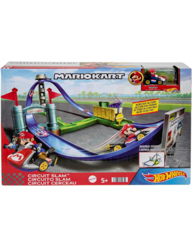 Hot wheels pista circuito slam mario kart - TOYHGK59 | Futurartb2b Ingrosso Giocattoli