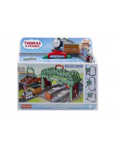 Thomas & Friends, Il Trenino Thomas, Stazione di Knapford pista con Playset 2 in 1 e Valigetta - TOYHGX63 | Futurartb2b Ingro...