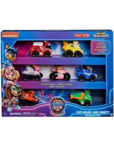 Spin Master Paw Patrol, confezione Set 7 Personaggi con Veicoli Pup Squad - TOY6067335 | Futurartb2b Ingrosso Giocattoli