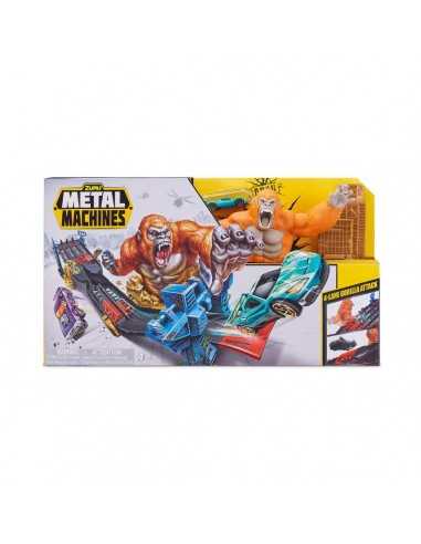 Metal Machine Playset Lane Gorilla con auto pista