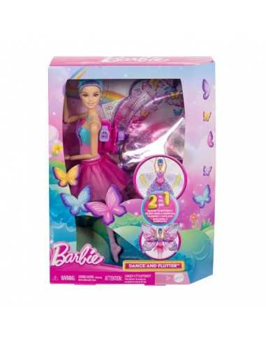 Barbie Bambola Ali Scintillanti trasformazione 2 in 1 da Ballerina a Farfalla con Ali apribili - | Futurartb2b Ingrosso Gioc...