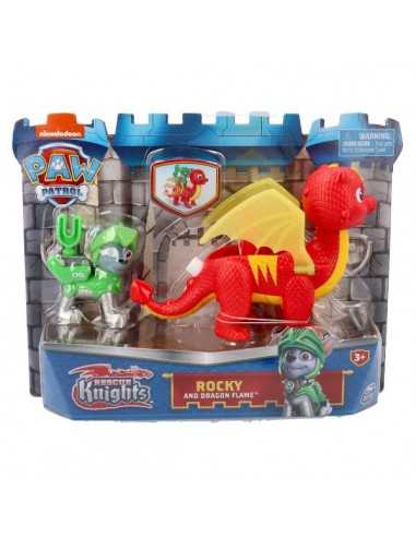 Paw Patrol rocky and dragon draco rescue knights - TOY20135264 | Futurartb2b Ingrosso Giocattoli