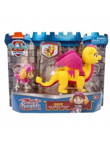 Paw Patrol Skye and dragon draco rescue knights - TOY20135266 | Futurartb2b Ingrosso Giocattoli