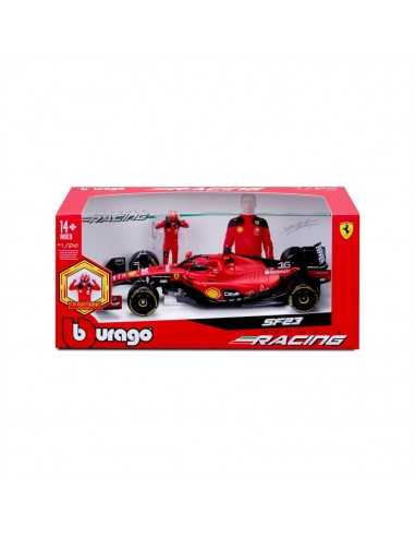 Ferrari F1 SF-23 1:24 con pilota - BUR18-26809 | Futurartb2b Ingrosso Giocattoli