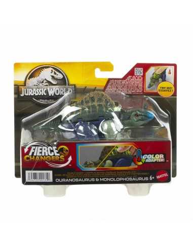 Jurassic Wold ouranosaurus e monolophosaurus 2 in 1 cambia colore - TOYHVB23 | Futurartb2b Ingrosso Giocattoli