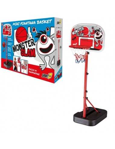 Mini piantana Basket monster slam con palla e pompa inclusa - MAN703200001 | Futurartb2b Ingrosso Giocattoli