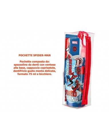 SpiderMan borsello da bambina con spazzolino dentifricio bicchiere - RBPO197 | Futurartb2b Ingrosso Giocattoli