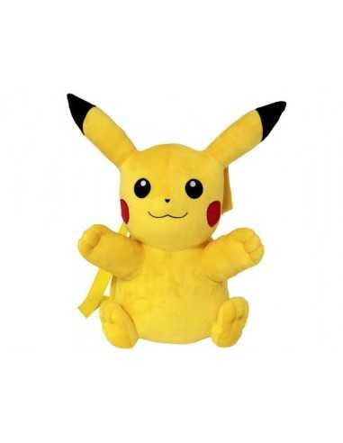 Zaino Peluche Pikachu 35 cm - PTSMC-111-PK | Futurartb2b Ingrosso Giocattoli