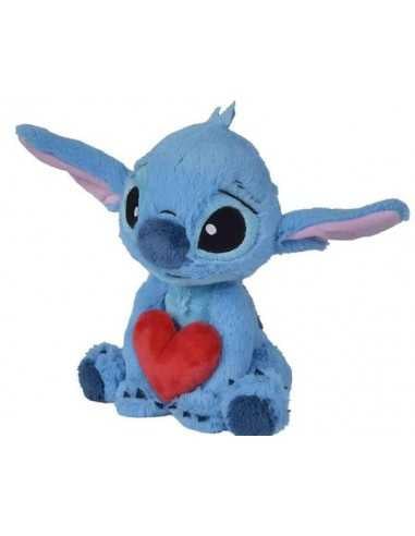 Disney peluche Stitch - Stitch 25 cm con cuore - PTS6315876995X06 | Futurartb2b Ingrosso Giocattoli