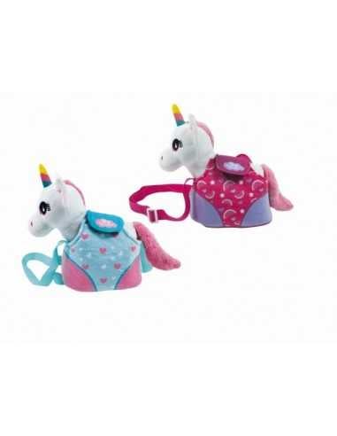 My Vip Baby Unicorno peluche con borsetta - 20 cm 2 colori - ODS43316 | Futurartb2b Ingrosso Giocattoli