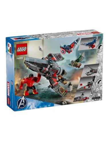 Lego Marvel 76292 Battaglia Captain America vs. Hulk Rosso - LEG6474828 | Futurartb2b Ingrosso Giocattoli