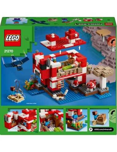 Lego Minecraft 21270 La casa del Mooshroom - LEG6526780 | Futurartb2b Ingrosso Giocattoli