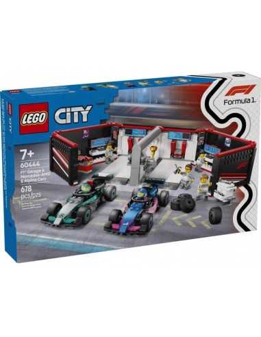 LEGO CITY 60444 - GARAGE CON MONOPOSTO MERCEDES-AMG E ALPINE F1 - LEG6526270 | Futurartb2b Ingrosso Giocattoli