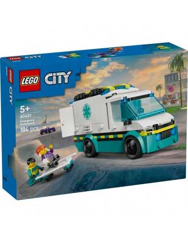 LEGO CITY 60451 Ambulanza di emergenza - LEG6526280 | Futurartb2b Ingrosso Giocattoli