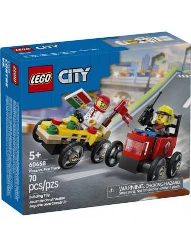 LEGO CITY 60458 Pack veicoli da corsa: pizzaiolo contro pompiere - LEG6526294 | Futurartb2b Ingrosso Giocattoli