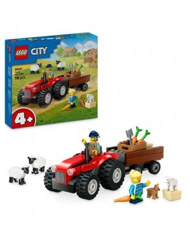 LEGO CITY 60461 Trattore agricolo rosso con rimorchio e pecore - LEG6526300 | Futurartb2b Ingrosso Giocattoli