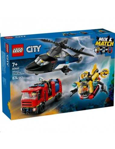 LEGO CITY 60462 Elicottero, autopompa e sottomarino - LEG6526302 | Futurartb2b Ingrosso Giocattoli