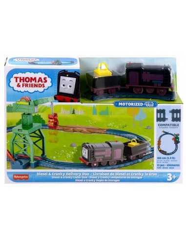 Treno Thomas Diesl e Cranky spedizione con gru MOTORIZZATO - GENHHW05 | Futurartb2b Ingrosso Giocattoli