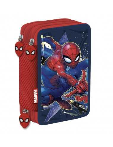 Astuccio 3 zip completo Spider Man - CRG244060 | Futurartb2b Ingrosso Giocattoli