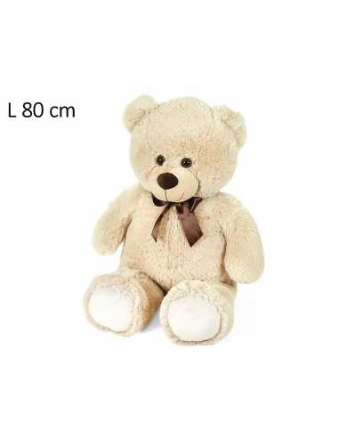 Peluche orso Beige 80 cm - DEC25230 | Futurartb2b Ingrosso Giocattoli