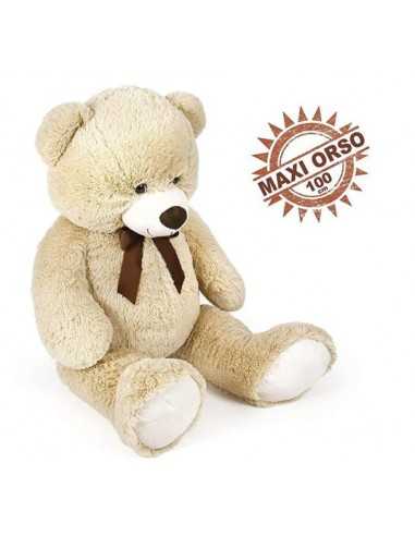 Peluche orso Beige 100 cm - DEC25231 | Futurartb2b Ingrosso Giocattoli