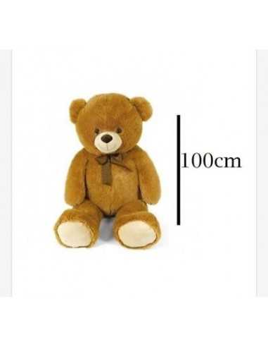 Peluche orso Marrone 100 cm - DEC25232 | Futurartb2b Ingrosso Giocattoli