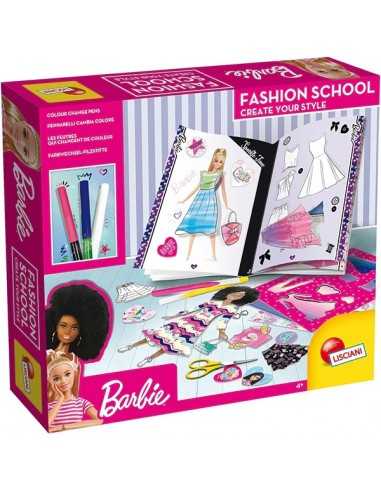 Barbie fashion school, set creativo con sticker, stensil e pennarelli per bambine - LIS86023 | Futurartb2b Ingrosso Giocattoli