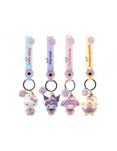 Sanrio Peach Series Portachiavi Con Hand Strap Hello Kitty E Friends Yume - TOY11645 | Futurartb2b Ingrosso Giocattoli