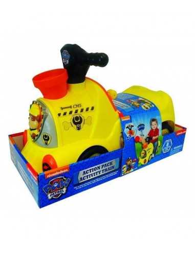 paw patrol activity train rubble cavalcabile con suoni - BIM25706 | Futurartb2b Ingrosso Giocattoli