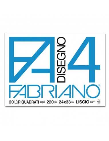 Fabriano Album F4 cm 24x33 liscio riqadrato g220 ff 20 - 7996 | Futurartb2b Ingrosso Giocattoli